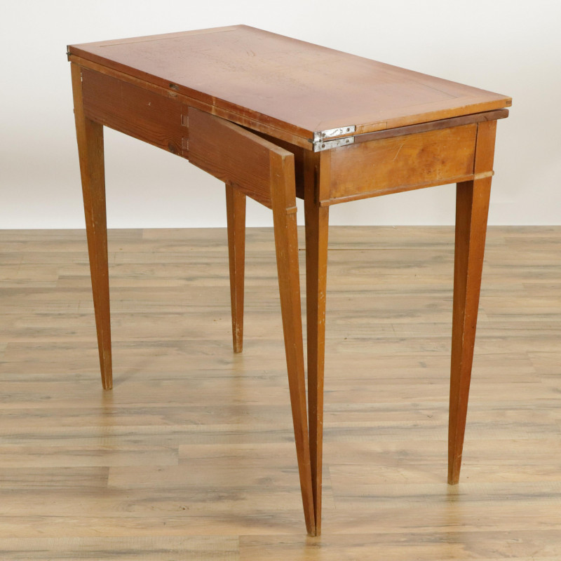 Image 3 of lot 19th C Swedish Lift Top Game Table