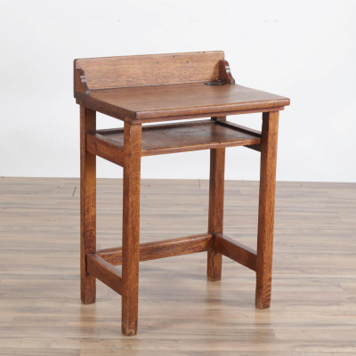 Image for Lot Arts & Crafts Oak Side Table, Early 20th C.