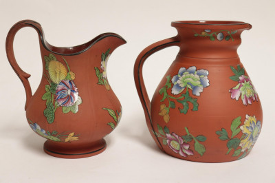 Image 2 of lot 3 Wedgwood Rosso Antico Items
