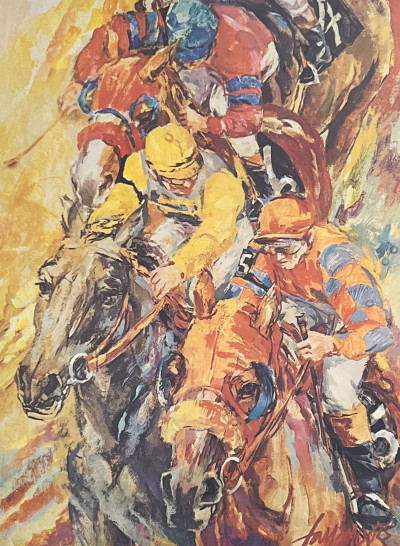 Image for Lot Fay Moore - Untitled (Jockeys on Horses)