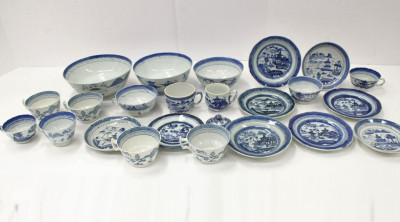 Image for Lot Blue & White Asian & Export Porcelain, 18th/19th C