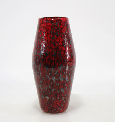Image for Lot Vittorio Ferro - Red Glass Vase