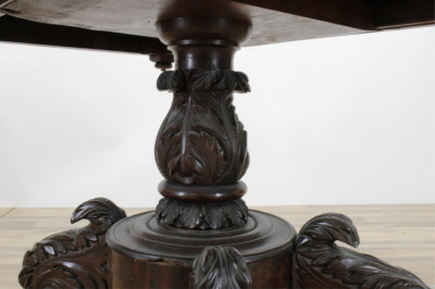 Image 10 of lot 19th C Duncan Phyfe Style Dropleaf Table