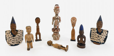 Image for Lot Group of 8 African tribal figures