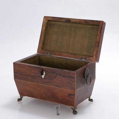Image 3 of lot 2 English Inlaid Rosewood Boxes, 19th C.