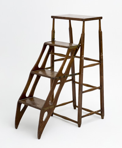 Image for Lot Folding Library Ladder