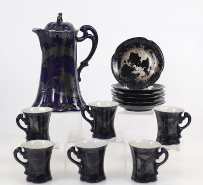 Image for Lot Japanese Porcelain Coffee Set