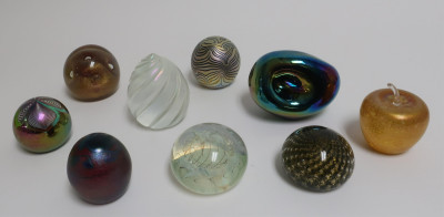 Image for Lot Glass Paperweights In Art Nouveau Styles, Addition