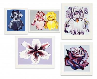 Image for Lot Lowell Nesbitt - 5 Flower Prints