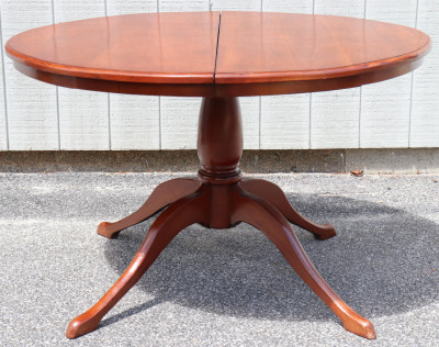 Title European Bench Made Cherry Dining Extension Table / Artist