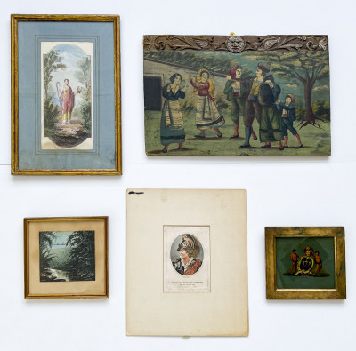 Image for Lot Various Artists - Assorted Figural and Landscape Compositions