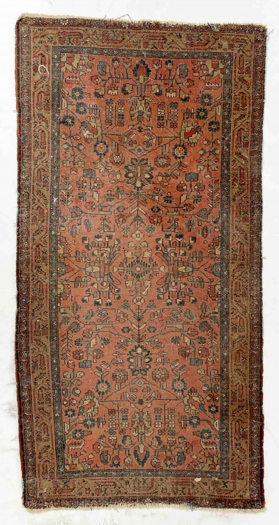 Image for Lot Red Persian Heriz Carpet