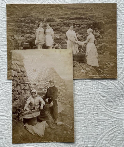 Image for Lot G.W. Wilson two photos people of Skye at work