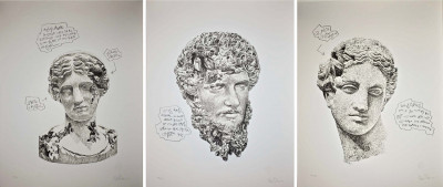 Daniel Arsham - Eroded Classical Prints