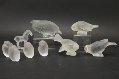 Image for Lot R Lalique and StLouis Paperweights