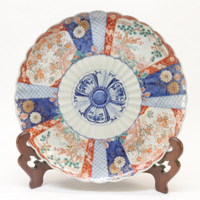 Image for Lot Large Japanese Imari Platter