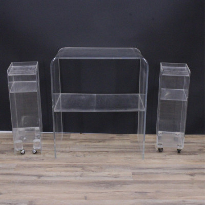 Image for Lot 3 Midcentury Modern Plexi Glass Tables
