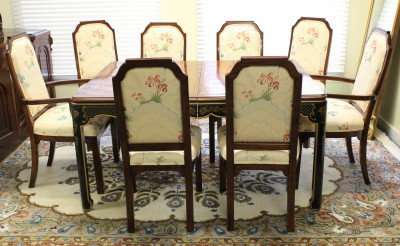Image for Lot Vintage Kindel Asian Style Table and Chairs