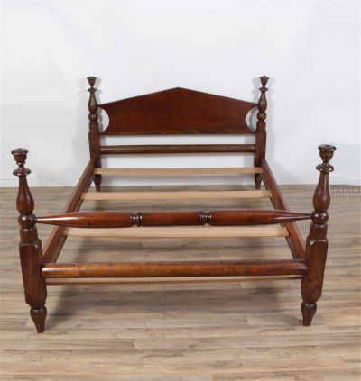Image for Lot Federal Style Pine & Cherry Rope Bed