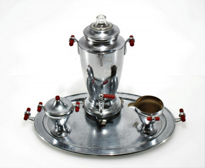 Image for Lot Manning Bowman Art Deco Coffee Service