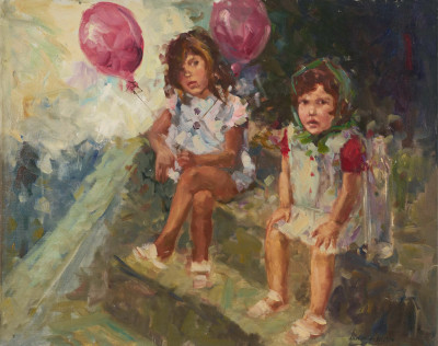 Image for Lot Louis van der Beesen - The Pink Balloons