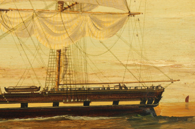 Image 5 of lot 3Masted Schooner  The Old Ship O/C