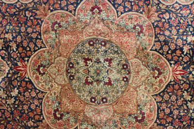 Image for Lot Lavar Kirman Room Size Carpet Iran c 1900  15 x