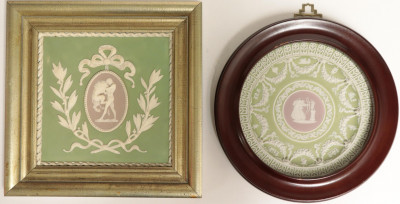 Image for Lot 2 Wedgwood Tri-color Plaque/Plates