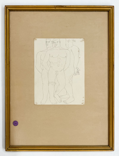 Manuel Rodríguez Lozano - Untitled (Three Male Nudes)