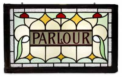 Victorian Stained Glass Parlour Window