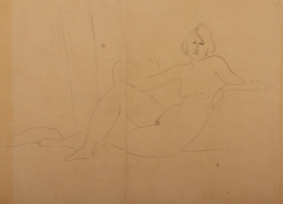 Image for Lot Manner of Modigliani - Nude, pencil on paper