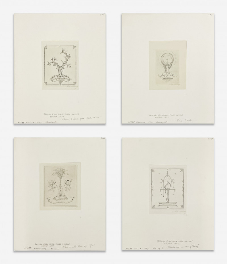 Sascha Kronburg - Group of 4 Etchings on Paper