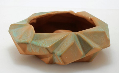 Image for Lot Muncie - Art Deco Ruba Rombic Pottery Bowl