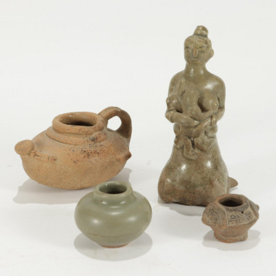 Image for Lot Group of 4 Ceramic Antiquities