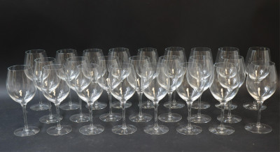Image for Lot Set of 24 Orrefors Clear Glass Red Wines