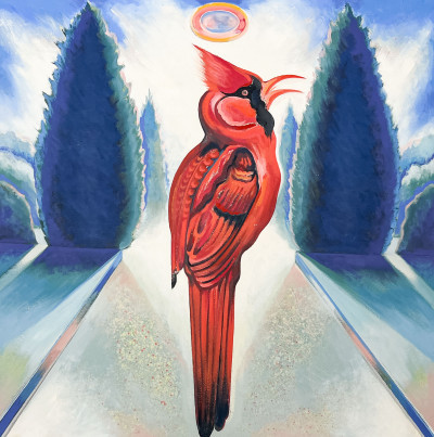 Title Lowell Nesbitt - The Cardinals Garden / Artist