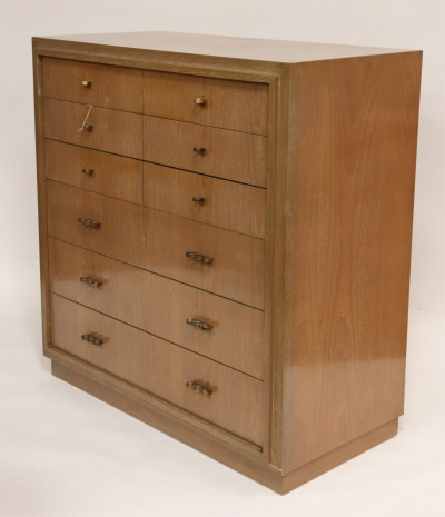 Image for Lot Mid Century Pickled Walnut Chest of Drawers