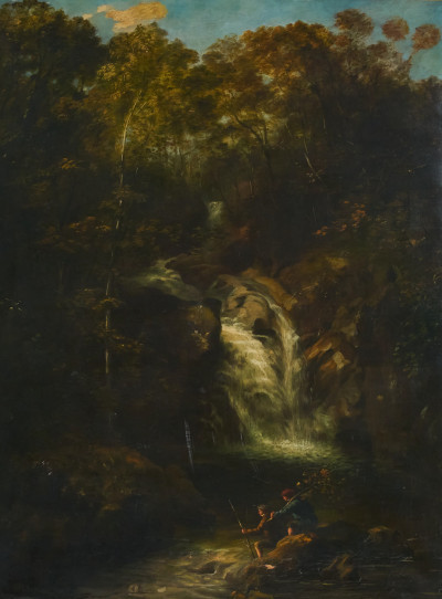 Artist Unknown - Rhydal Waterfall