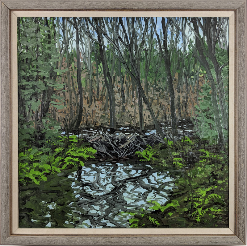 Image 4 of lot Neil Welliver - Untitled (beaver pond)
