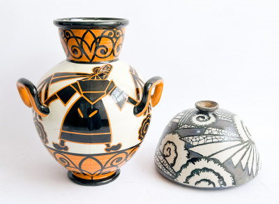 Image for Lot 2 HB Quimper Pottery Vases