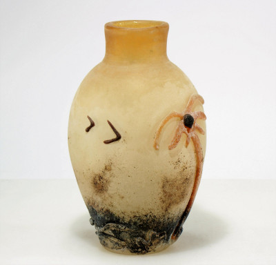 Image for Lot Attr. Ermano Nason/Cendese Scavo Glass Vase, 1970