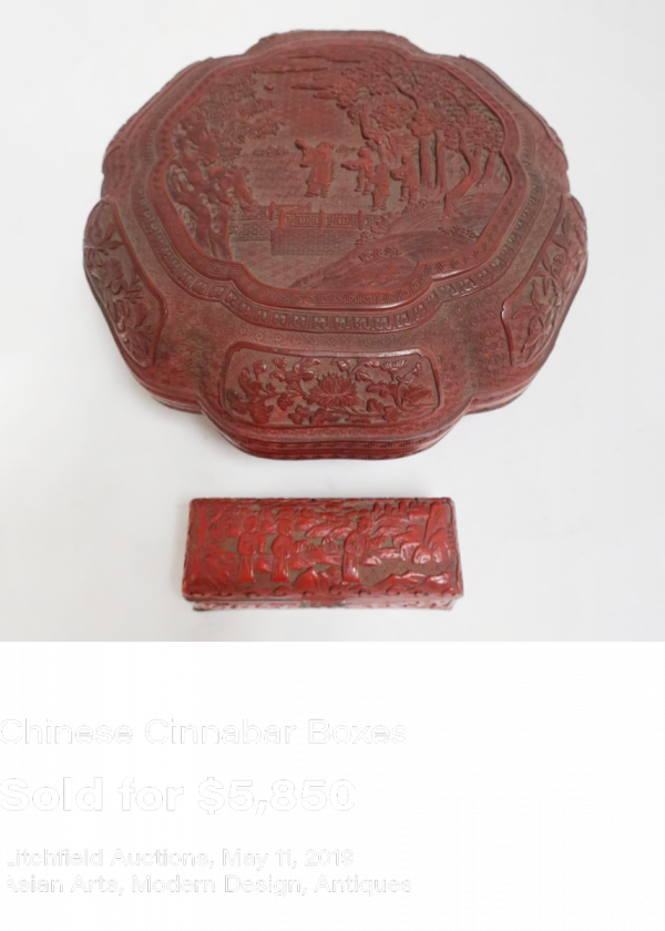 Chinese Cinnabar Boxes