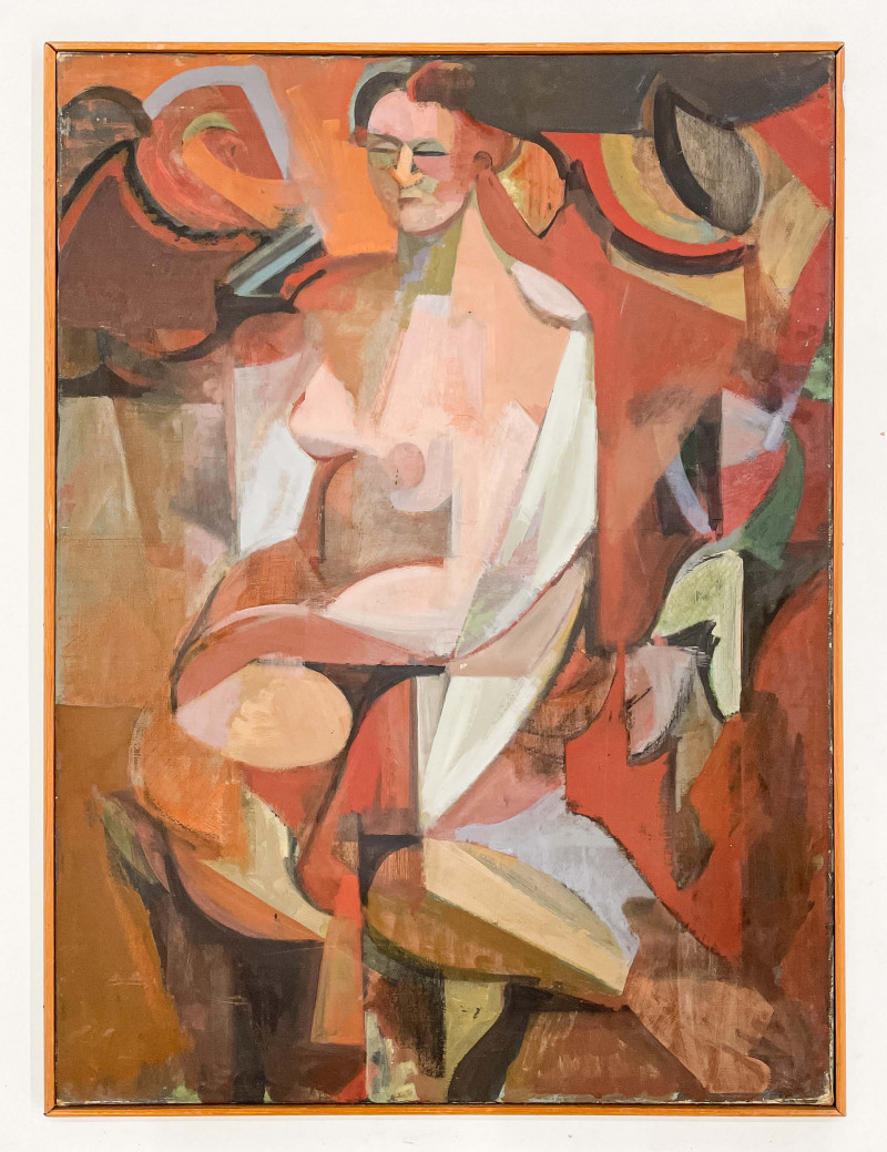 Leonard Alberts - Untitled (Cubist Nude Composition)