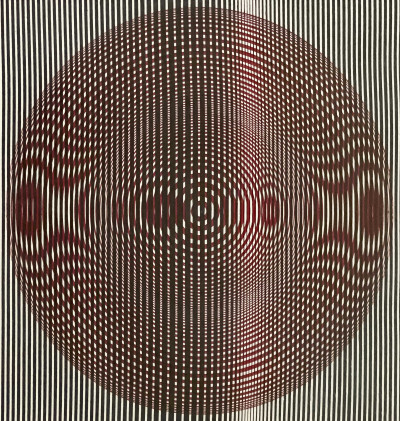 Title Reginald H. Neal - Red Circle Moire / Artist