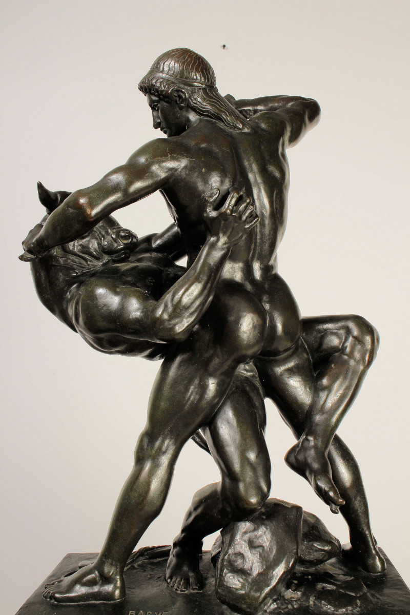 Image 3 of lot Antoine-Louis Barye - Thésées Combattant le Minotaure