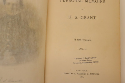 Personal Memoirs Of US Grant Two Volumes