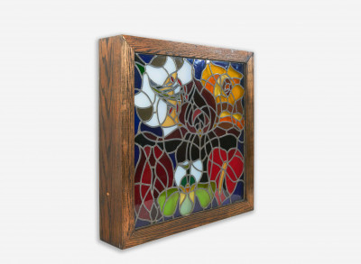 Lowell Nesbitt - Stained Glass Window (flowers)