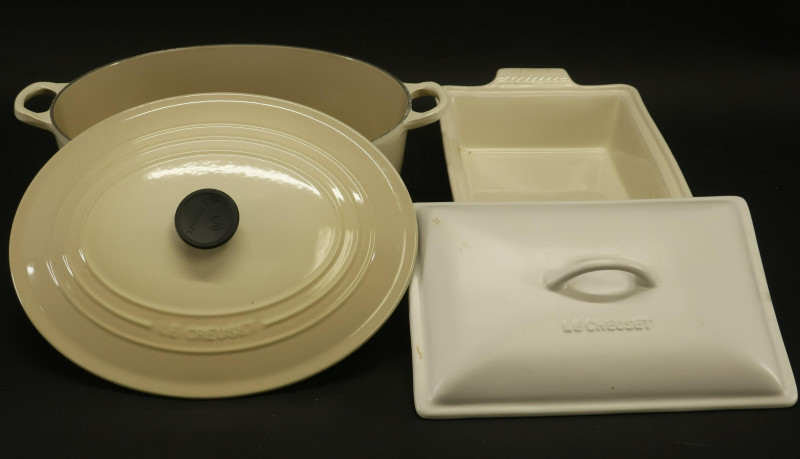 Image 1 of lot 2 Le Creuset Covered Casseroles