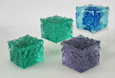 Image for Lot Archimede Seguso - Murano Glass Cubes
