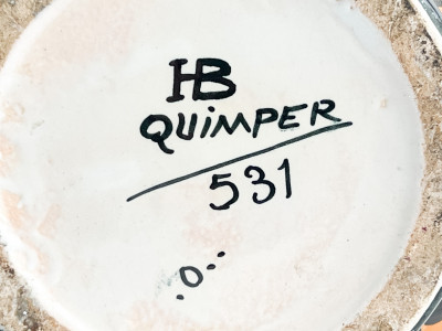 Image 7 of lot 2 HB Quimper Pottery Vases